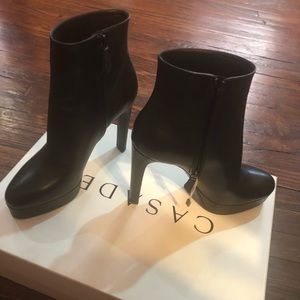 Black Casadei ankle boots
